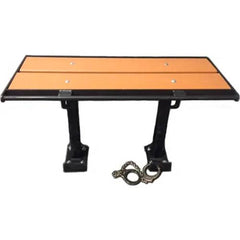 Prisoner Bench Composite Lumber Jail Seating without Backrest - Cedar