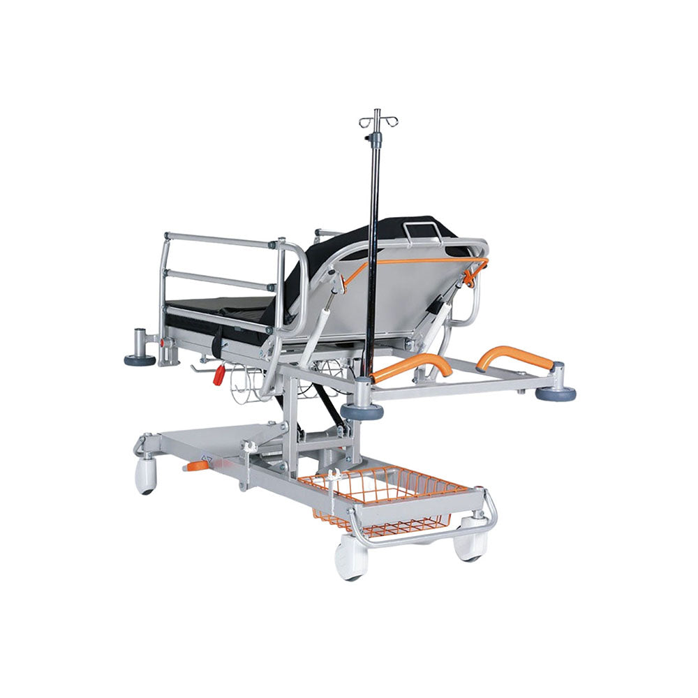 Nitrocare LILO SD01-P Hydraulic Pediatric Transport Stretcher with Full-Length Safety Rails and Trendelenburg