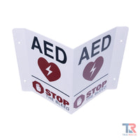 Cubix Safety Flex3DWS-AED-STB Transforming AED and Stop The Bleed Combination Wall Sign