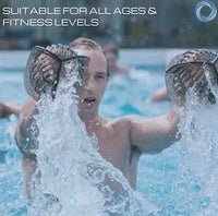 Hydrorevolution Aqualogix, Medium Resistance, Training Bells, Smoke — for Aquatic Therapy in Clinical and Institutional Care