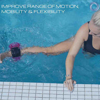 Hydrorevolution Aqualogix, Medium Resistance, Training Fins, Pink — for Aquatic Therapy in Clinical and Institutional Care