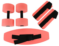 CanDo deluxe aquatic exercise kit, (jogger belt, ankle cuffs, hand bars) — for Aquatic Therapy in Clinical and Institutional Care