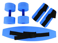 CanDo deluxe aquatic exercise kit, (jogger belt, ankle cuffs, hand bars) — for Aquatic Therapy in Clinical and Institutional Care