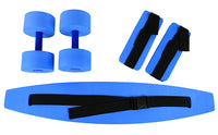 CanDo deluxe aquatic exercise kit, (jogger belt, ankle cuffs, hand bars) — for Aquatic Therapy in Clinical and Institutional Care