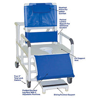 MJM International wide reclining shower chair (26") — for Safe Bathing and Hygiene