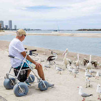 Wheeleez All-Terrain Beach Rollator — for Safe and Supported Mobility
