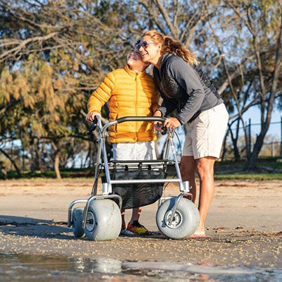 Wheeleez All-Terrain Beach Rollator — for Safe and Supported Mobility