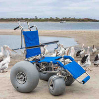 Wheeleez Sandcruiser All-Terrain Beach Wheelchair — for Mobility and Patient Transport