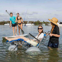 Wheeleez Sandcruiser All-Terrain Beach Wheelchair — for Mobility and Patient Transport