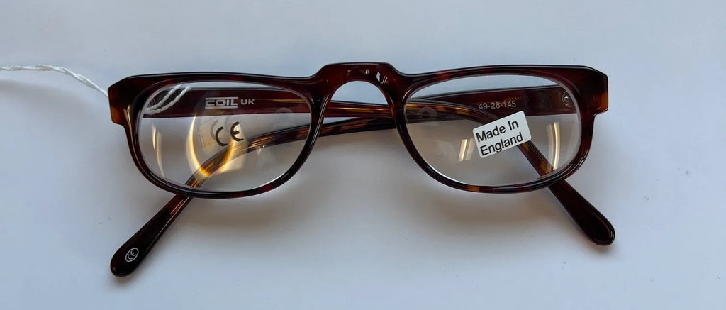 Walters S4169 Coil Prismatic Spectacle +14.00D Brown 49mm Half-Eye