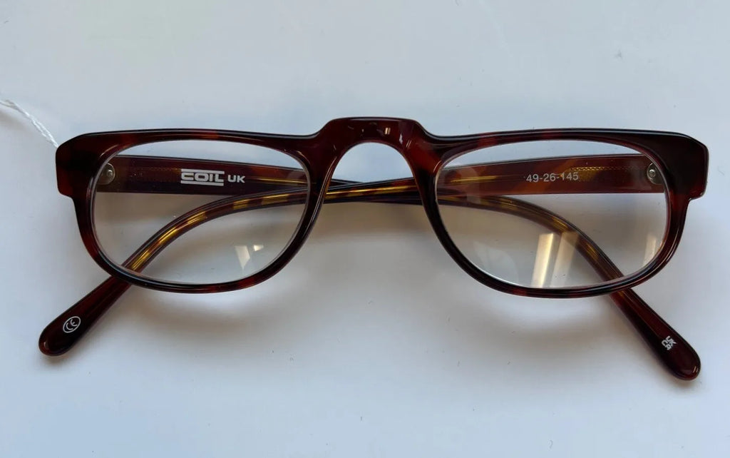 Walters S4154 Coil Prismatic Spectacle +8.00D Brown 45mm Half-Eye