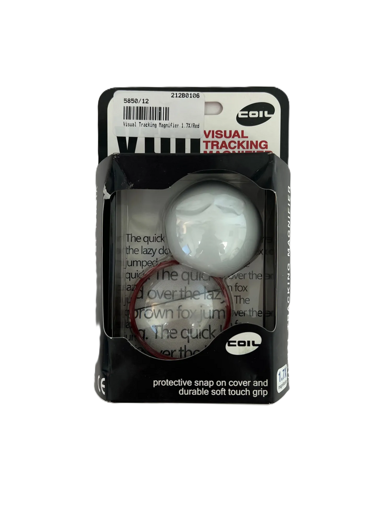Walters M585014 Coil Visual Tracking Stand Magnifier (Red) Round 50mm