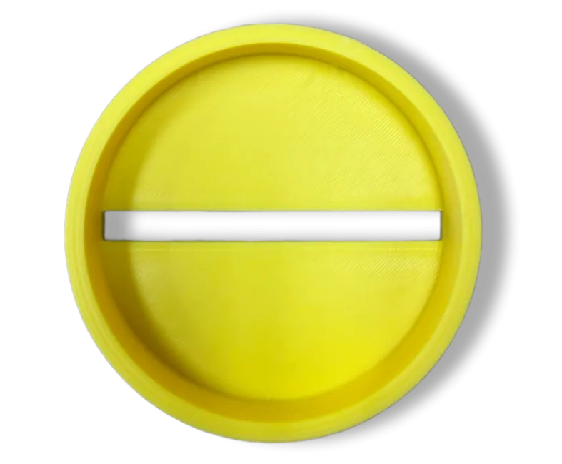 Walters MLGM89BASERLY Magnabrite 89mm Reading Line Guide Base - Yellow