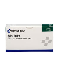 First Aid Only 3 3/4" x 24" Aluminized Metal Wire Splint (Pack of 70)