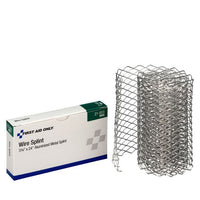 First Aid Only 3 3/4" x 24" Aluminized Metal Wire Splint (Pack of 70)