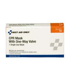 First Aid Only CPR Mask with One Way Valve, 1 Box