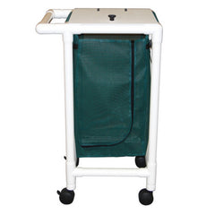 MJM Space-Saving Single Hamper with Mesh Bag &amp; Zipper Front