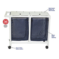 MJM 47" Non-Magnetic Double Hamper