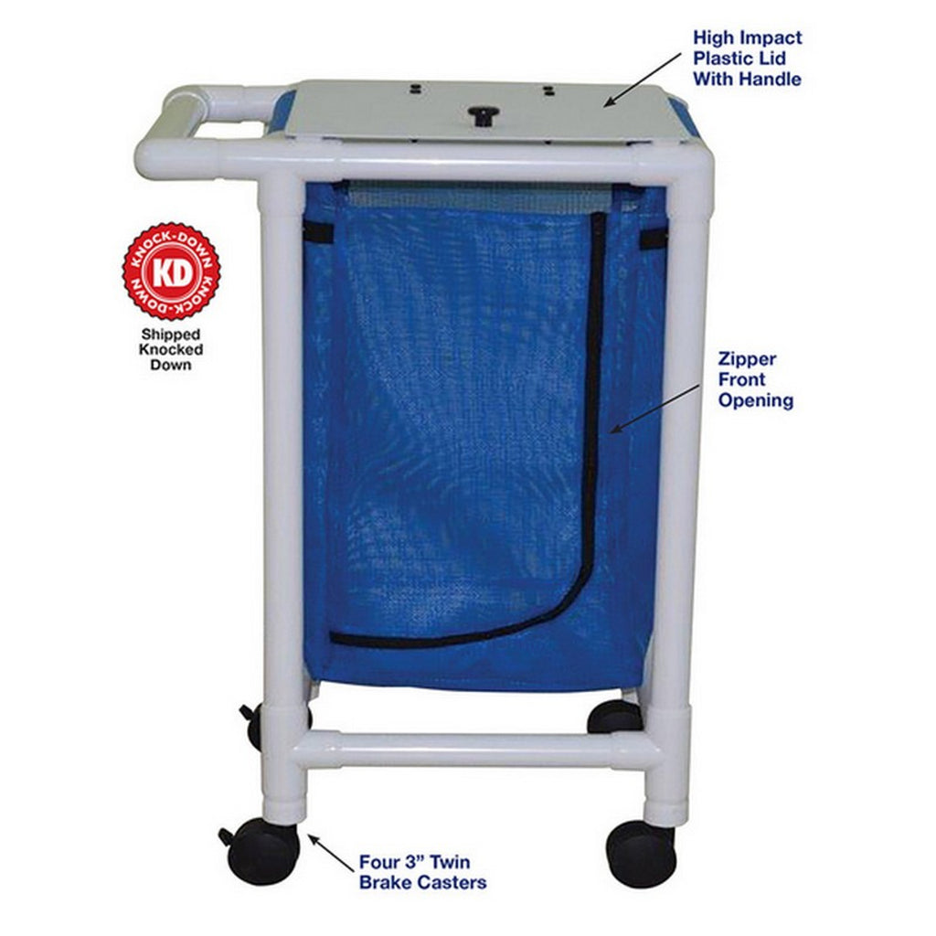 MJM 25" x 22.5" Space-Saving Single Hamper, 25.71 Capacity