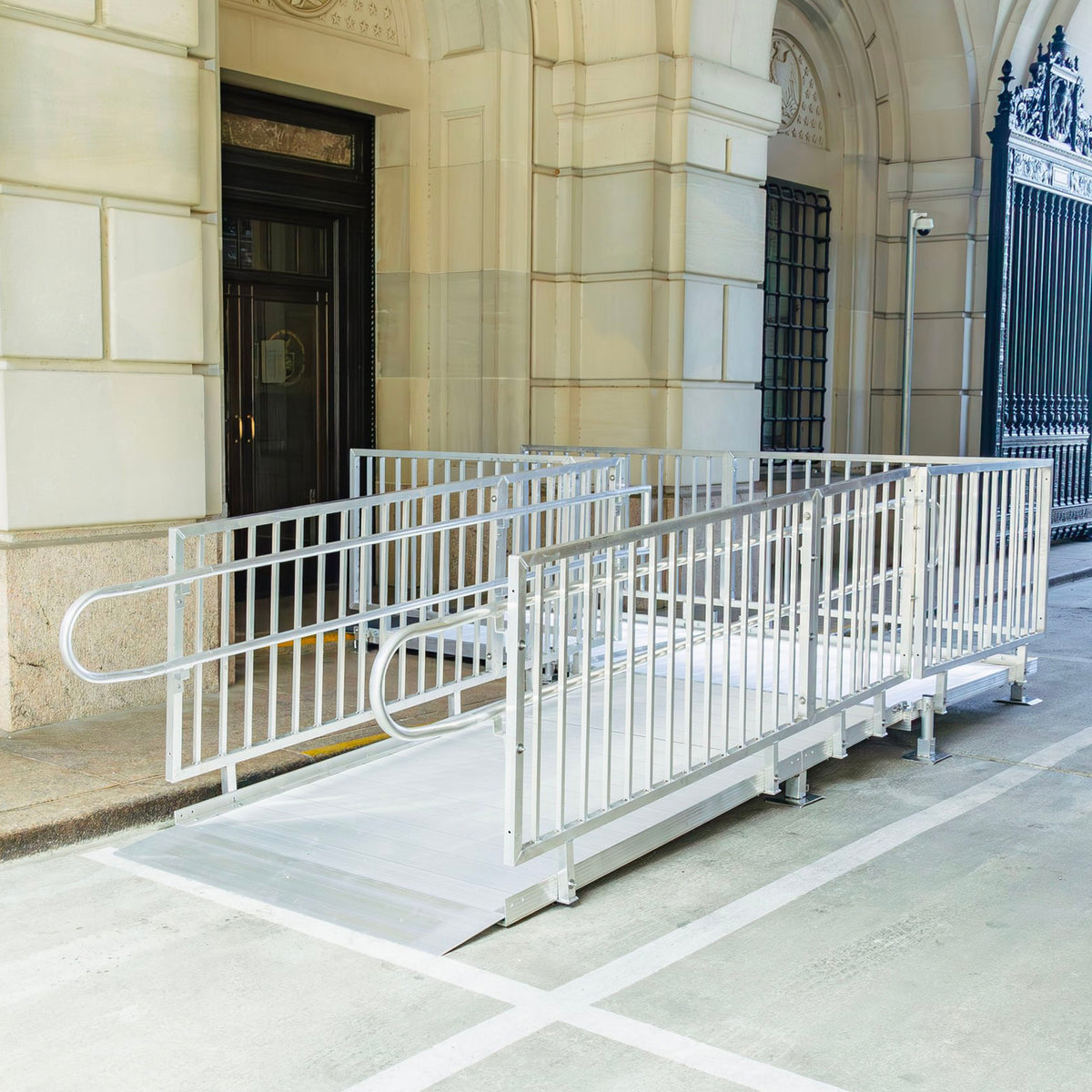 Rampit USA United Series 60" Wide Commercial Aluminum Ramp – Ultra-Wide ADA Compliant Access System - Rescue Supply