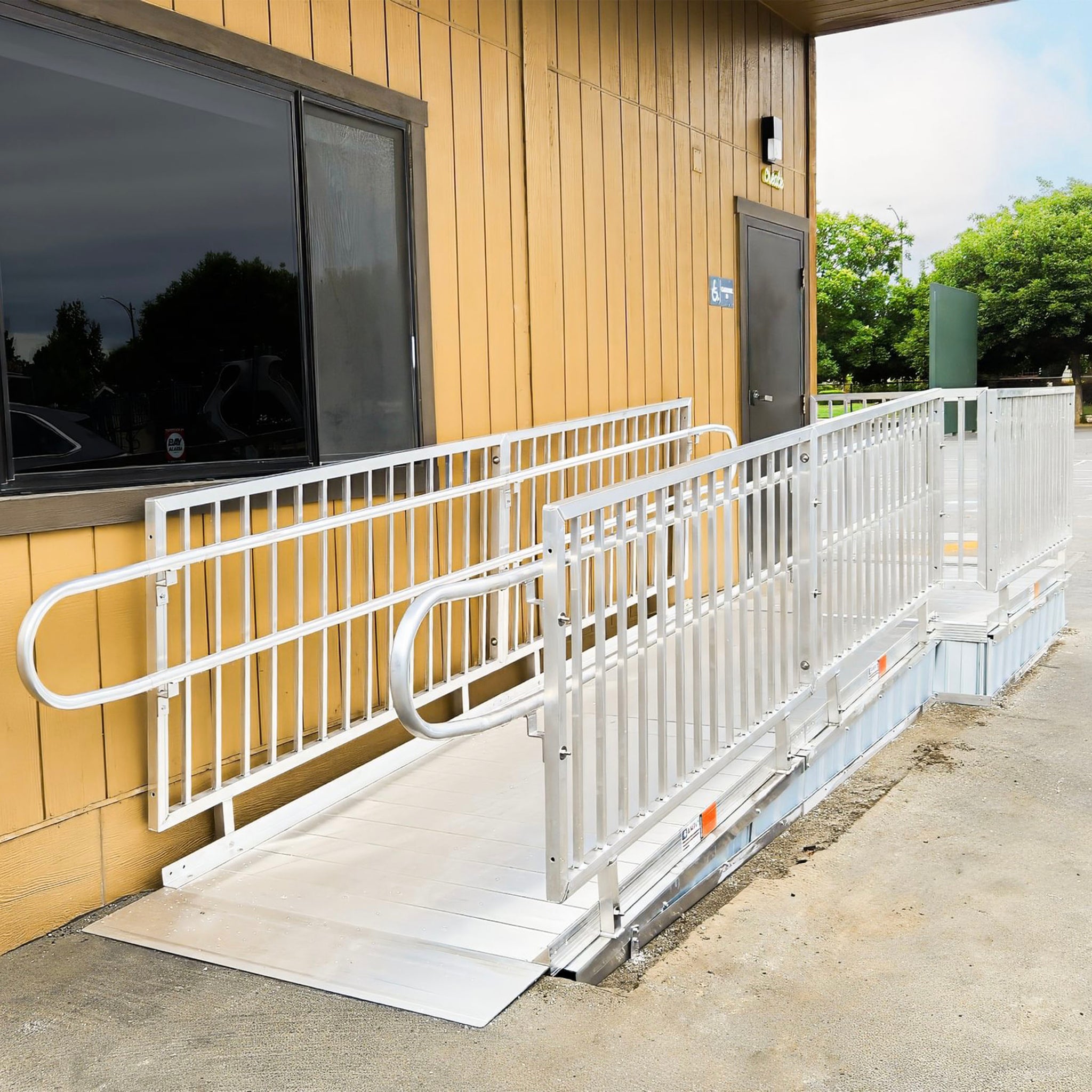 Rampit USA United Series 60" Wide Commercial Aluminum Ramp – Ultra-Wide ADA Compliant Access System