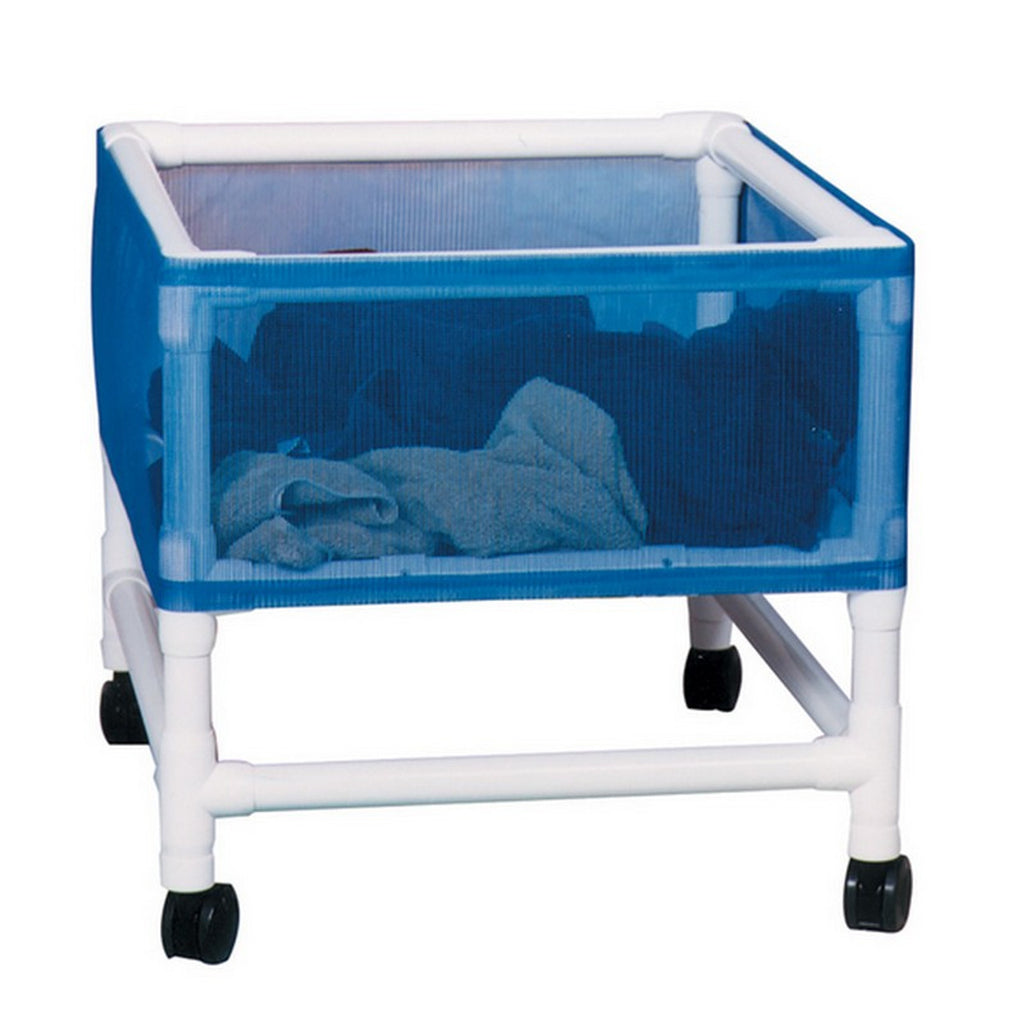 MJM Medium PVC Laundry Basket Hamper on Wheels
