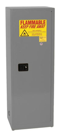 Justrite 2310X Space Saver Flammable Liquid Cabinet 24 Gallon 3 Shelves 1 Door Self Close