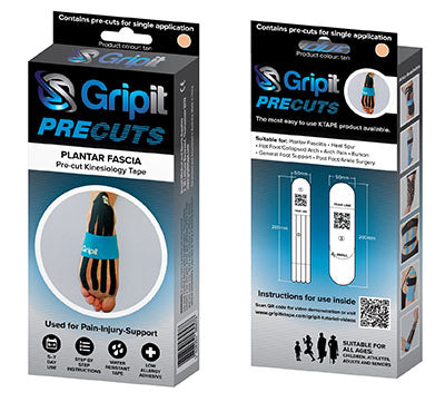 Strapit Precut, Plantar Fasciitis, Tan — for Athletic Taping and Joint Support