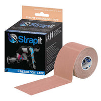 Strapit Kinesiology Tape, 2 in x 5.5 yds, Tan — for Athletic Taping and Joint Support