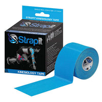 Strapit Kinesiology Tape, 2 in x 5.5 yds, Blue — for Athletic Taping and Joint Support