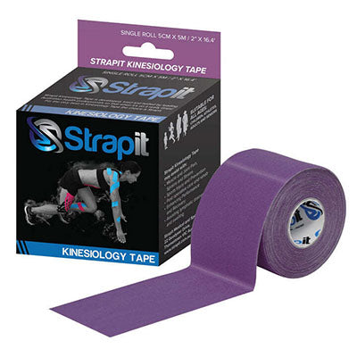 Strapit Kinesiology Tape, 2 in x 5.5 yds, Purple — for Athletic Taping and Joint Support