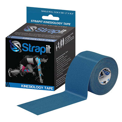 Strapit Kinesiology Tape, 2 in x 5.5 yds, Royal Blue — for Athletic Taping and Joint Support