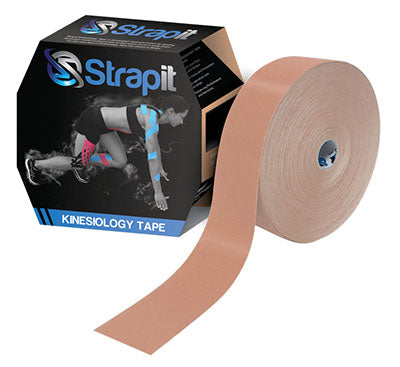 Strapit Kinesiology Tape, 2 in x 34 yds, Tan — for Athletic Taping and Joint Support