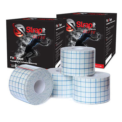 Strapit Fixation Adhesive Underwrap, 4 in x 11 yds, White — for Pre-Taping Skin Protection