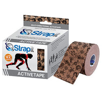 Strapit Activetape V2 with Memory Fabric, 2 in x 5.5 yds, Full Pattern — for Athletic Taping and Joint Support