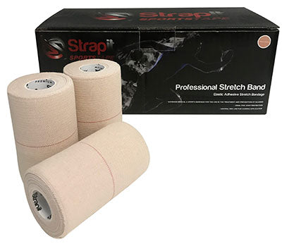 Strapit Stretchband Heavy, 2 in x 7.5 yds, Box of 24 — for Athletic Taping and Joint Support