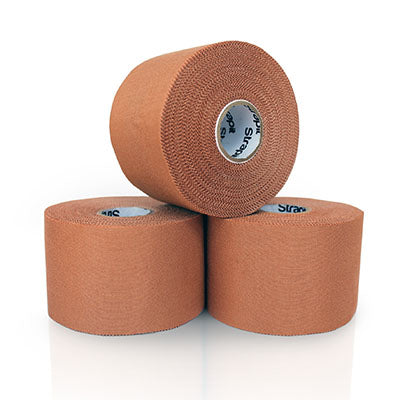 Strapit Bulk Premium Economy Sports Strapping Tape, 1.5 in x 15 yds, Box of 32 — for Athletic Taping and Joint Support