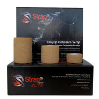 Strapit Professional Cohesive Bandage LF, 2 in x 11 yds, Box of 12 — for Athletic Taping and Joint Support