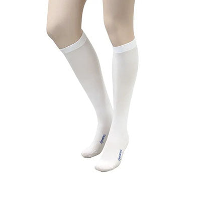 Dynarex DynaFit Compression Stockings, Knee, Medium, Regular, Case of 60 Pairs — for Compression Garments in Clinical and Institutional Care