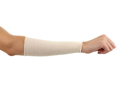 CanDo Cotton Tensitube - 3" width - 11 yard roll Size D - Natural/Beige — for Electrotherapy Pain Management