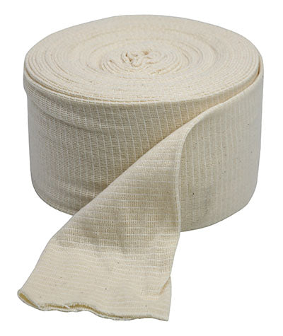 CanDo Cotton Tensitube - 3.5" width - 11 yard roll - Size E - Natural/Beige — for Electrotherapy Pain Management