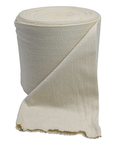 CanDo Cotton Tensitube - 8" width - 11 yard roll - Size K - Natural/Beige — for Electrotherapy Pain Management