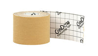 CanDo Kinesiology Tape, 2" x 16.5 ft, Beige, 10 Rolls — for Athletic Taping and Joint Support
