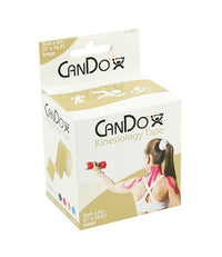 CanDo Kinesiology Tape, 2" x 16.5 ft, Beige, 10 Rolls — for Athletic Taping and Joint Support