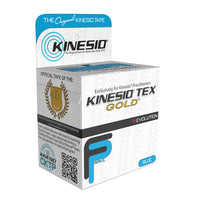 Kinesio Tape, Tex Gold FP, 2" x 5.5 yds, Blue, 1 Roll — for Athletic Taping and Joint Support