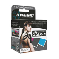 Kinesio Tape, Tex Classic, 2" x 4.4 yds, Black, 1 Roll — for Athletic Taping and Joint Support
