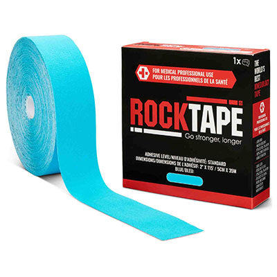 RockTape Bulk Roll, Standard Adhesive, Blue, 2" x 115' — for Athletic Taping and Joint Support