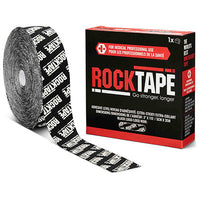RockTape Bulk Roll, Extra-Sticky Adhesive, Black Logo, 2" x 115' — for Athletic Taping and Joint Support