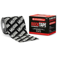 RockTape Mini Big Daddy, Extra-Sticky Adhesive, Black Logo, 4" x 21.5' — for Athletic Taping and Joint Support