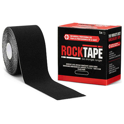 RockTape Roll, Gentle Adhesive, Beige, 2" x 21.5' — for Athletic Taping and Joint Support